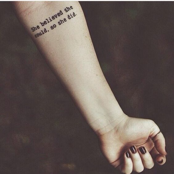 She believed she could Over ons: She believed she could